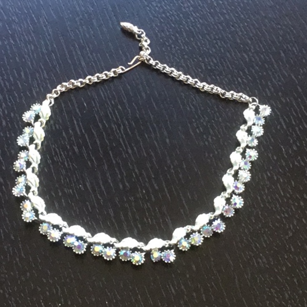 Vintage 1960’s SilverBlue Tones, Earrings&Necklace